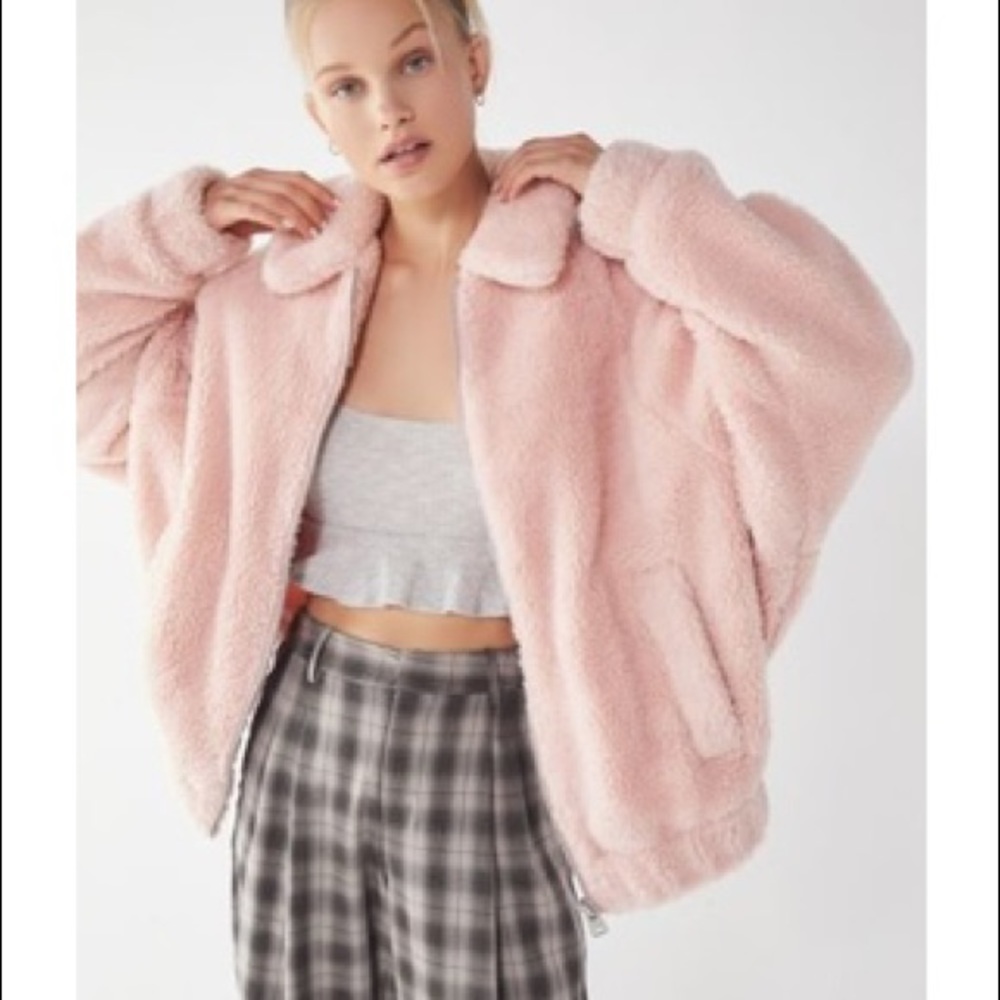 pink urban outfitters jacket